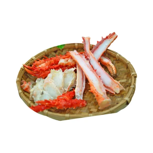 嚴選智利熟凍對剖帝王蟹肉腳2盒(約500g/盒)